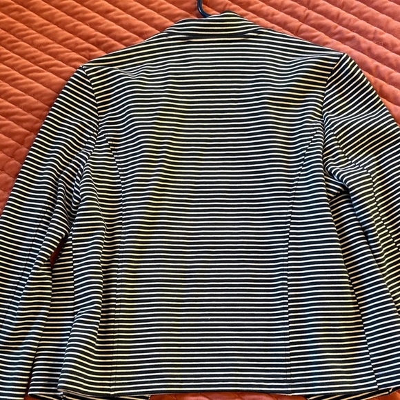 Tommy Hilfiger Navy blue and White Striped Jacket - Picture 5 of 5